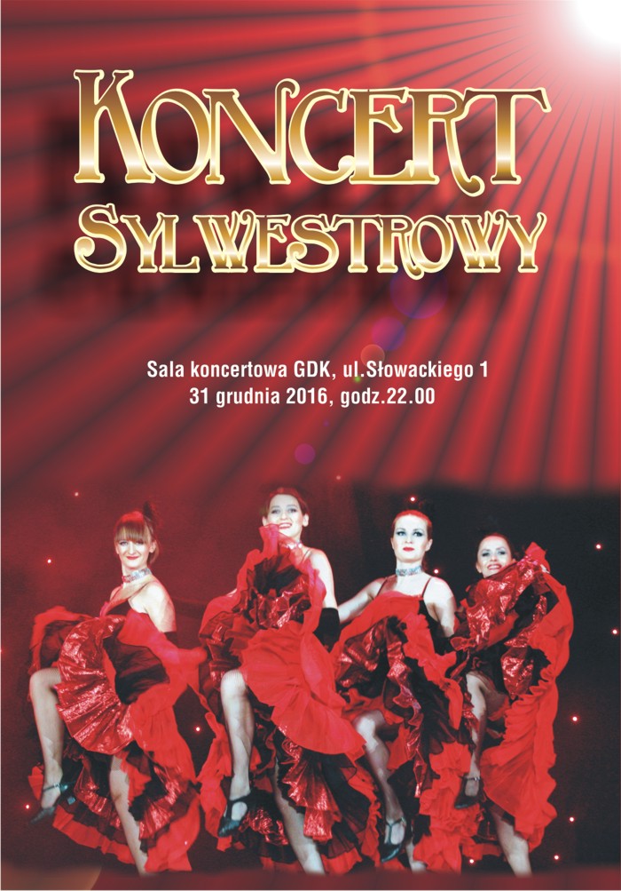 Plakat KONCERT SYLWESTROWY