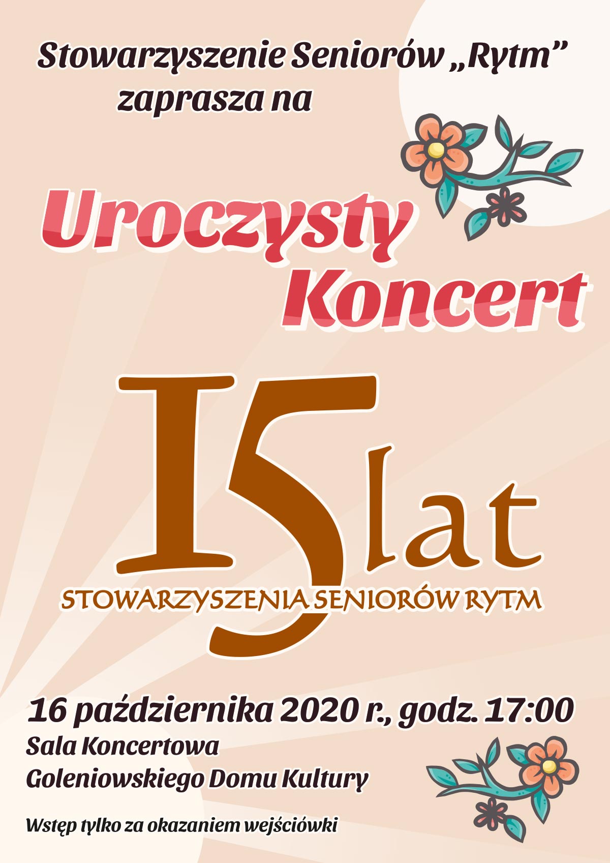 plakat 15latRytmu